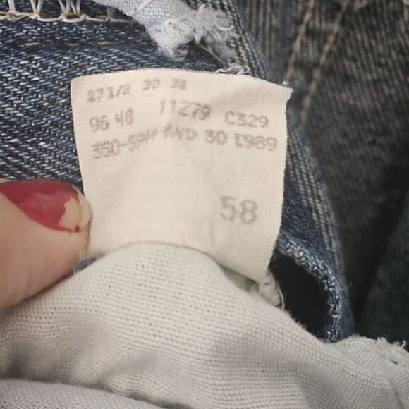 Vintage Lee Jeans Womens Size 12 Blue Tapered Leg High Rise Mom Pleated Denim - Picture 9 of 9